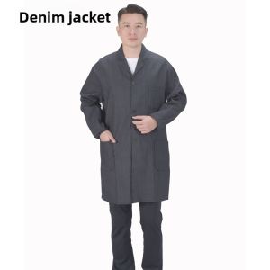 Durable Protective Workwear with Denim Sleeves and Apron
