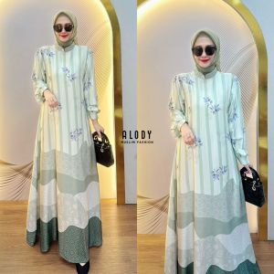 DRESS GAMIS MODE MELATI TERBARU BY ALODY 100%ASLI REAL