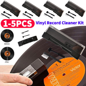 1-5Set Vinyl Record Cleaner Kit Cleaning Brush Dust Remover Set Record Cleaner Cleaning Brush Tool Vinyl Record Cleaning Brush