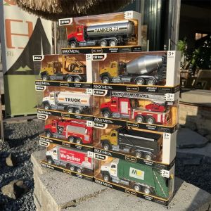 Cool Alloy Engineering Fire Truck Model Car Toy for Boys And Girls Collectible Static Model Vehicle Realistic Simulation