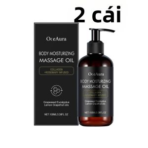 OceAura | Dầu Dưỡng Thể Nâng Cơ OceAura Collagen 100ml Hương Hương Thảo Làm Săn Chắc & Mịn Da Không Nhờn Rít Giúp Da Sáng Mịn Trên Các Vùng Cơ Thể Như Tay Chân Lưng & Mông