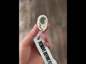 5Pcs Motorcycle Car Key ChainRemove Before Flight Luggage Tag