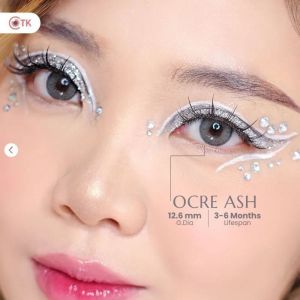 Softlens Ocre Brown Kakao Ash Dia. 14.5 mm Normal & Minus ( -0.50 s/d -6.00 ) By New More Dubai Soflens Coklat Abu