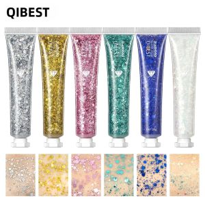 Phấn Tạo Khối Dạng Gel Nhũ QIBEST Với Nhũ Lấp Lánh Lâu Trôi Dùng Làm Phấn Má Hồng Và Trang Điểm Cho Lễ Hội