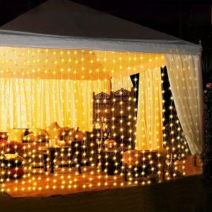 USB LED Curtain String Lights Fairy Remote Control 8 Modes Garland Lamp for Bedroom Holiday Gifts Wedding Birthday Garden Decor