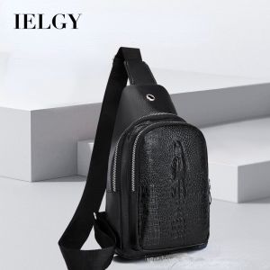 Ielgy nam mới hoạ tiết cá sấu Túi đeo chéo hợp thời trang thời trang và Túi đeo chéo thường ngày thể thao đa năng và nhẹ