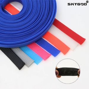 1M New Tight High Density PET Braided Wire Sleeve 2 4 6 8 10 12 14 16 18 20 25 30 40 50 60mm Insulated Cable Expandable Sheath