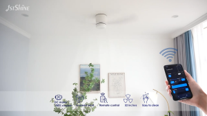 【Installation Included】Ceiling Fan | 3 Blades | Integrated Dimmable Lights | 6 Speed Selection