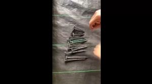 MLADEN 100Pcs Premium Plastic Nails Weed Pads Farm Nails Ground Cover Nails Paku Weedmat Paku Tanah Peg Ground Nail