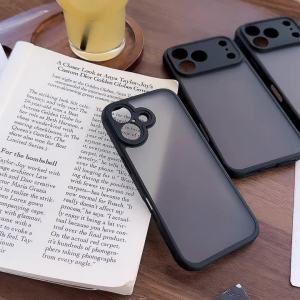 Ốp Lưng Silicon Chống Sốc Trong Suốt Sang Trọng Cho iPhone Pro Max Plus - Ốp Lưng PC Cứng Chống Vân Tay