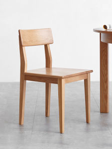 SHANMUMUZUO | Modern Nordic Red Oak Dining Chair