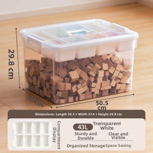 Citylong | Transparent Magnetic Building Blocks Storage Box