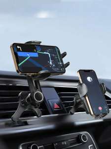 Universal Car Air Vent Phone Holder – Y-Shape Unobstructed Design with Adjustable Clamp Compatible with All Smartphones