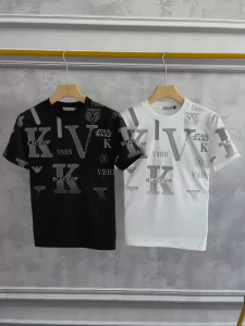 Áo thun nam nữ tay ngắn cổ trụ vải cotton co dãn mặc thoáng mátchuẩn form