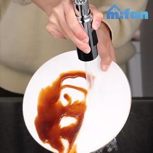 Đầu Vòi Rửa Bát Tăng Áp 3 Chế Độ Phun Mifan - Đầu nối đồng thau xoay 360 độ sục khí chống bắn nước bồn rửa chén