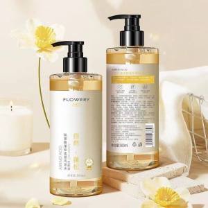 FLOWERY Gardenia Amino Acid shampoo/conditioner/body wash/ Oil Control Removal dandruff relieving itch Hair Care 500ml 花肌氏栀子花香洗发水/护发素/沐浴露/身体乳