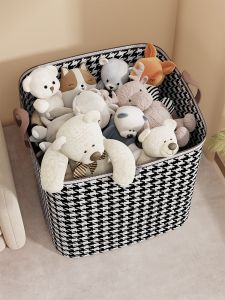 QINQI | Dustproof Zippered Large Capacity Toy Storage Bucket