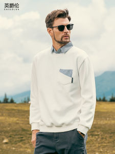 Enjeolon | Relaxed Striped Collar Hoodie 2025 Autumn/Winter
