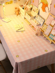 สไตล์สดน้ํามันกันน้ําผ้าปูโต๊ะ Pvc ไม่ต้องล้างทนความร้อนสําหรับโต๊ะกาแฟตาราง < Ne1> รูปแบบภาพเคลื่อนไหวตกแต่งบ้าน