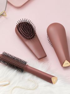 Portable Ladies Hair Brush Massage Airbag Comb Long Hair Curling Home Use Convenient Carry-On Brush Professional Hairdressing Tools