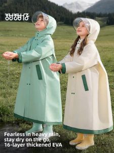 Rainproof Waterproof Raincoat Rainwear For Boys And Girls Thickened Stormproof