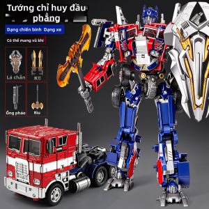 QIAOZHISHU | Mô Hình Xe Ô Tô Robot Hợp Kim 5 Kim Loại Biến Hình