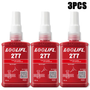 Thread Locker 50ml Red High Strength Anaerobic Adhesive Anti Loose Rustproof Thread Seal Lock Glue for Automotive Machinery Bolt