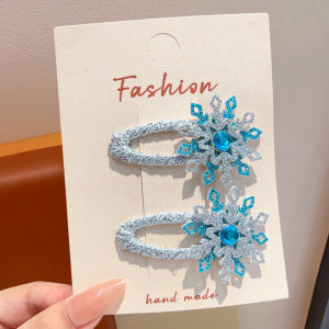 Alisha Princess Snowflake Forehead Hair Clips For Kids