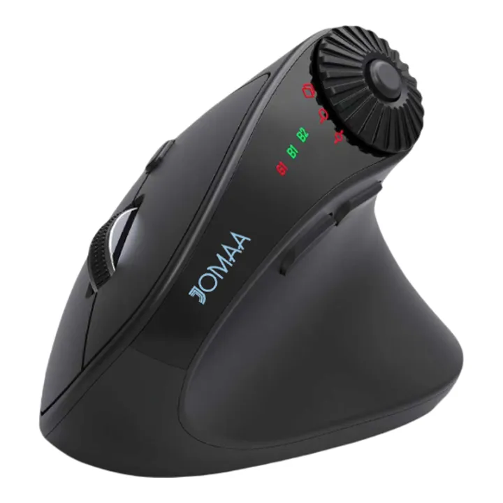 JOMAA | Wireless Dual-Connectivity DPI Adjustable Ergonomic Vertical Mouse Battery-Powered