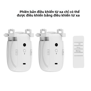 Robot Rèm Thông Minh Với Đường Ray T/U-Rail Điều Khiển Từ Xa Tự Động Động Cơ Mở Rèm Màu Trắng