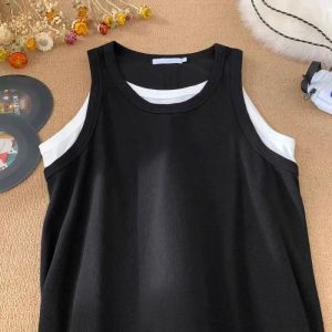 plus Size Mens T-Shirt Summer New Loose Casual Short Sleeve American Retro Vest Top Trendy Fashion Big Code Male Garment