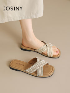 Josiny | Woven Flat Summer Sandals