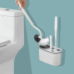 Multifunctional Soft and Hard Bristle Toilet Brush Set