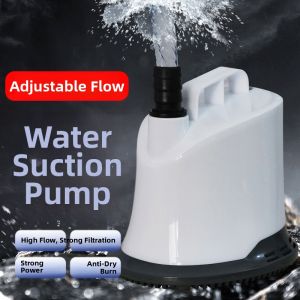 XZXIONGZESHUIZU | Low Noise Suction Pump for Low Water Level Fish Tank Feces Extraction and Water Circulation