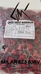 5 BUAH MILAR 823J 630V MILAR 823 630V KAPASITOR MYLAR 630 VOLT ups
