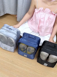 【SG Seller】Travel Shoe Bag Lightweight Shoe Organizer for Luggage Fits Flats Slippers&Casual Shoes