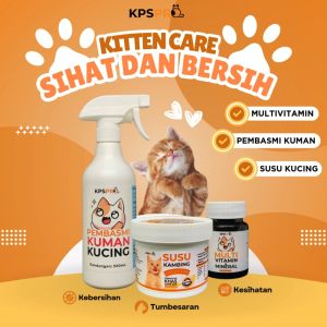 KPSPro Set Penjagaan Anak Kucing Susu Kambing Kucing Vitamin Kucing Kitten Care Halang Kurap & Kuman
