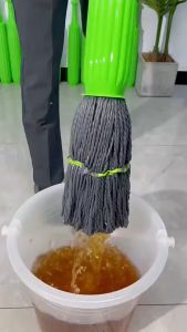 New style hands-free thick sleeve mop 新款免手洗加厚套筒拖把