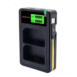 NP-FZ100 Dual Slot LCD Type-C USB Charger for Sony A7 III A7M3 A7 IV A7M4 A7C A6600 A6700 A7C II A7CR FX30 ZV-E1 A9 A7R3 BC-QZ1