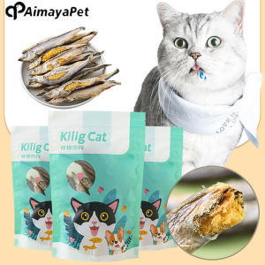 AIMAYAPET 50g Freeze Dried Fish Vacuum Freeze Dried Fish Snacks for Cat Feeding Healthy Diet Dried Foods