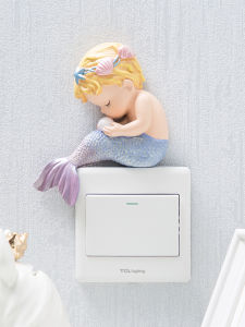 Miếng Dán Ổ Cắm Điện 3D Sáng Ban Đêm Bằng Nhựa Hoạt Hình Cho Trẻ Em Miếng Dán Tường Trang Trí Nhà Cửa Phụ Kiện Trang Trí