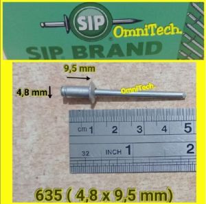"50 Pcs" Paku Rivet Blind Rivet 48mm 635 SIP 48 mm x 95 mm 48x95 mm