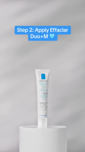 La Roche-Posay Effaclar Duo+M Triple Correction Acne Treatment Gel with Salicylic Acid LHA Niacinamide Prebiotics Thermal Spring Water Non-Comedogenic Allergy