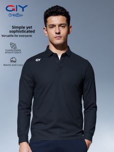 GYgoldlion | Spring Long Sleeve Fashion Collar Casual Mens Polo Shirt