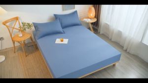 ผ้าปูที่นอนสีพื้น 3.5-5-6ฟุต พร้อมคลุมเตียง ผ้าที่นอน ผ้าที่นอนกันไรฝุ่น ห้องนอน สีพื้น ชุดผ้าปูที่นอน (3-5-6ฟุต) พร้อม ปลอกหมอน