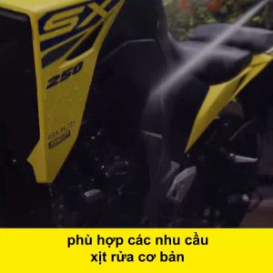 Máy xịt rửa xe áp lực cao 1400W Karcher K2 Horizontal gồm dây cấp nước áp lực 110 bar dây áp lực 6 mét phù hợp cho diện tích sử dụng 20m2