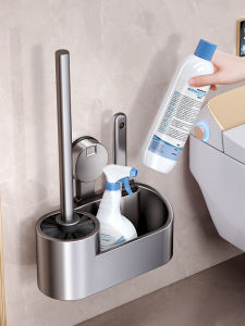 LOCIKA | Strong Suction Wall-Mounted Toilet Brush Dead Angle Cleaning