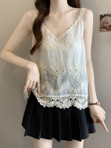 AIYITI | Lace Crochet Lace Cutout Vest Summer Outfit