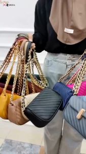 Navya Bag by Zelya x Abyna Tas Selempang Tali Rantai Tas Cantik Murah Meriah