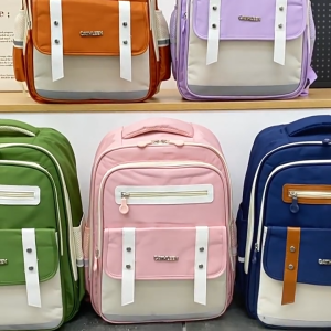 Tasbag Childrens Schoolbag Ergonomic School Backpack British-style Student Backpack for Grades 1-6